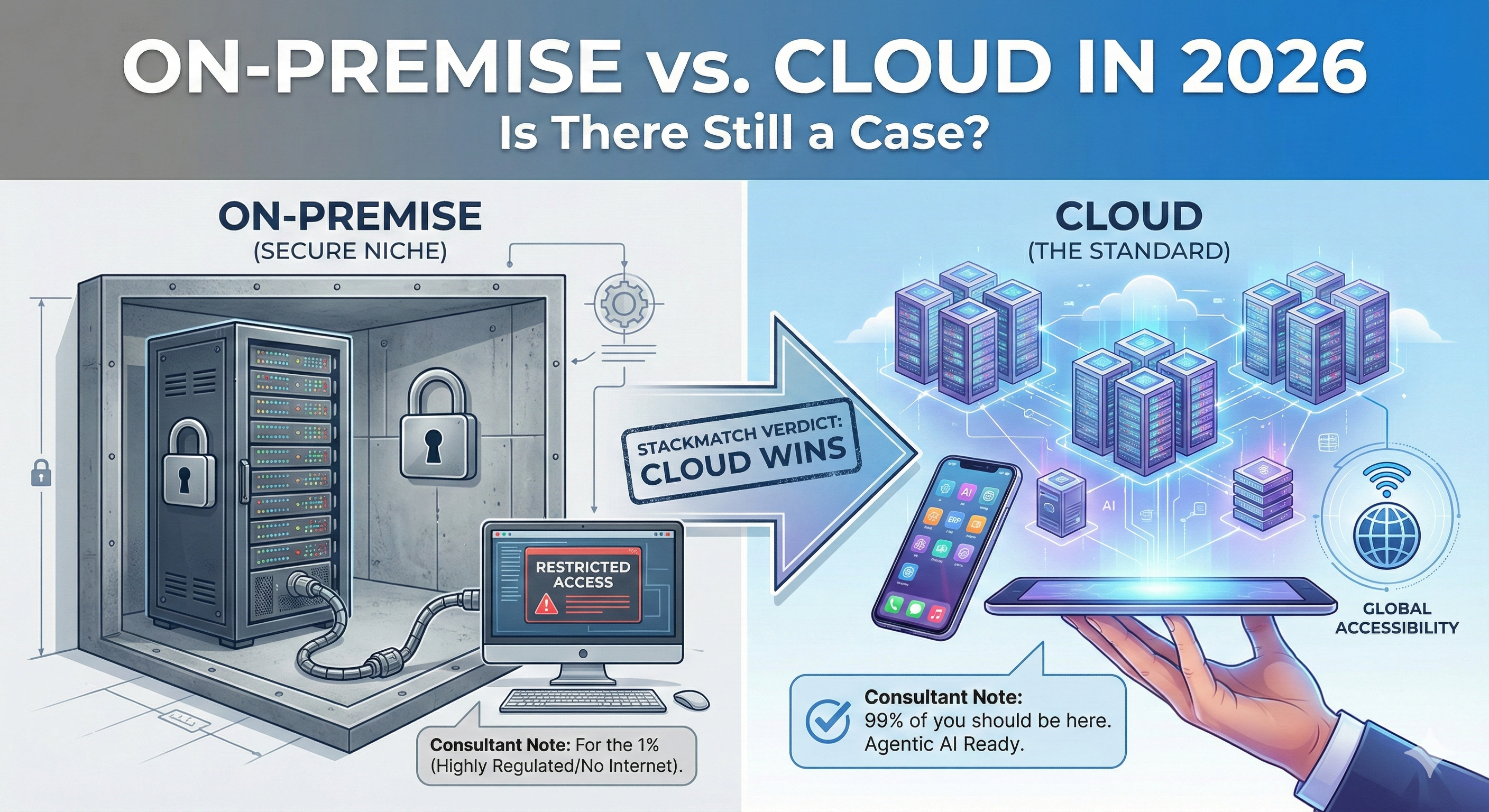 On-Premise vs. Cloud in 2026: Is There Still a Case for 'On-Prem'?