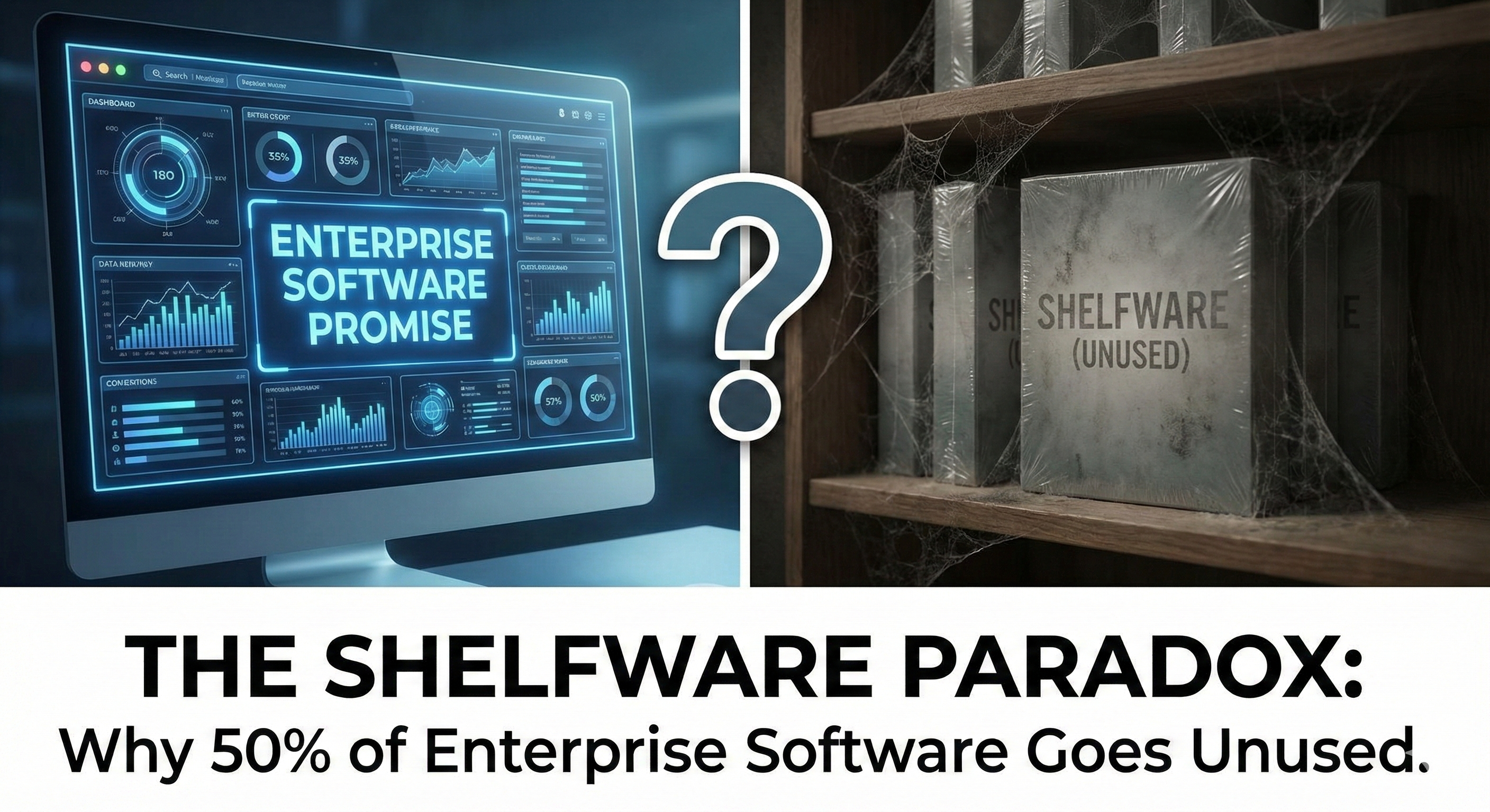 The Shelfware Paradox: Why 50% of Enterprise Software Goes Unused